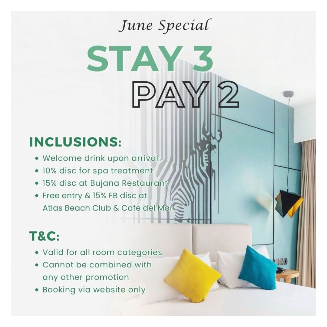 Stay 3 Pay 2!