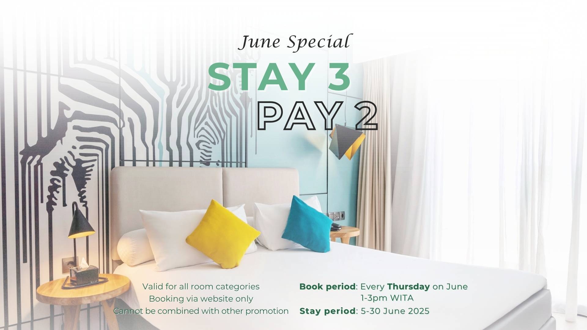 Stay 3 Pay 2!