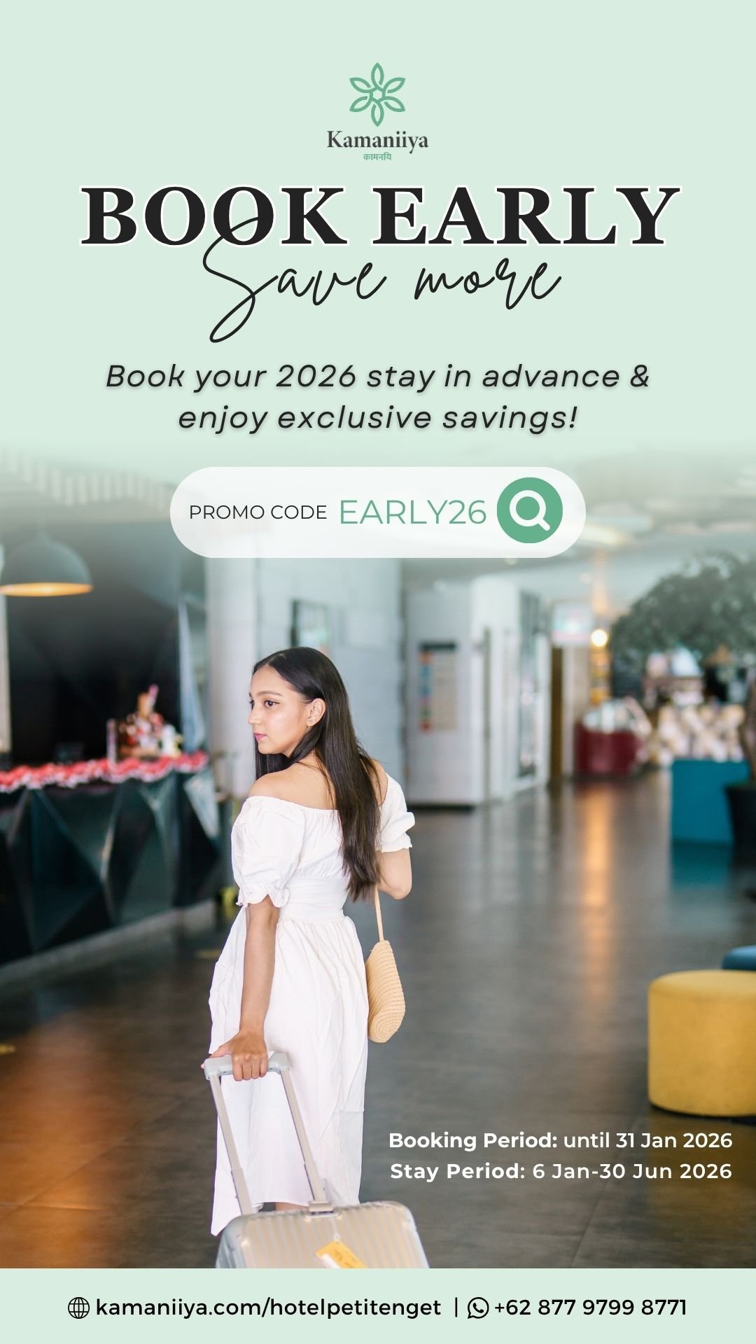 Book Early Save More