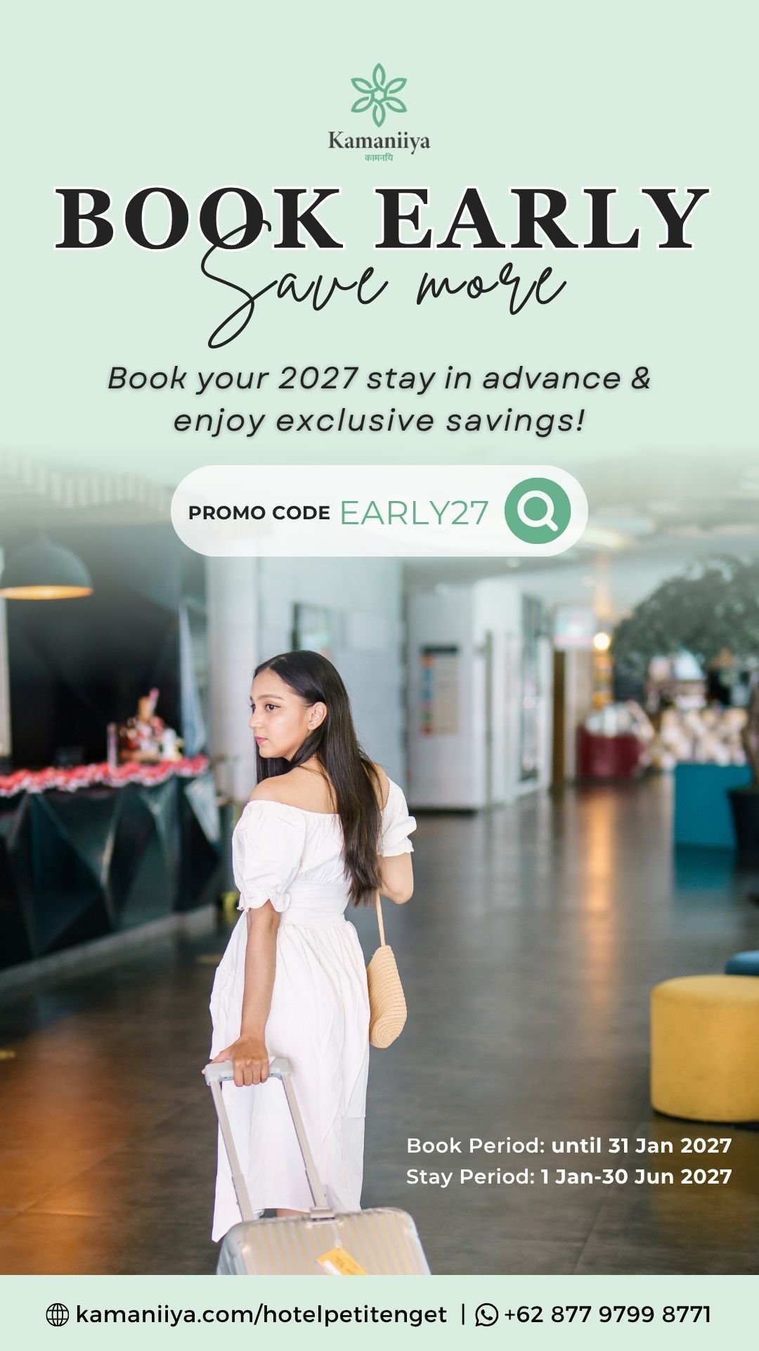 Book Early & Save More 2027